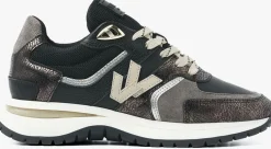 zwarte via vai lage sneakers usher davina