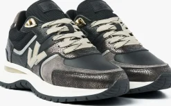 zwarte via vai lage sneakers usher davina