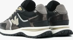 zwarte via vai lage sneakers usher davina