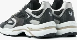 zwarte via vai lage sneakers vesper due