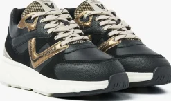 zwarte via vai lage sneakers vic kyro