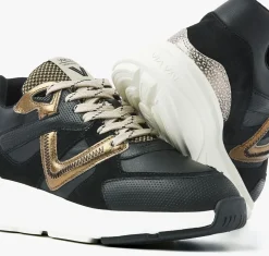 zwarte via vai lage sneakers vic kyro