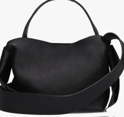 zwarte via vai schoudertas nodo fabi