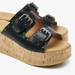 zwarte via vai slippers sissel mira