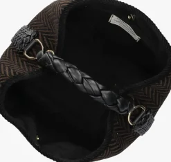 zwarte viamailbag schoudertas coral