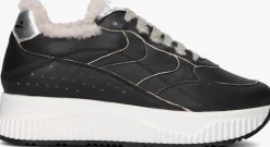 zwarte voile blanche lage sneakers lana fresh