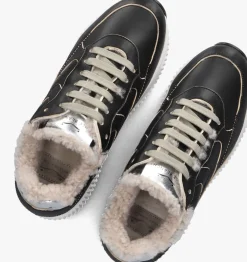 zwarte voile blanche lage sneakers lana fresh