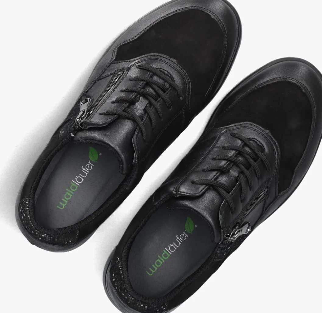 zwarte waldlaufer lage sneakers k funky