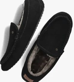 zwarte warmbat pantoffels earlwood
