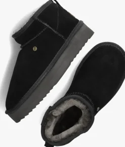 zwarte warmbat vachtlaarzen durack plateau