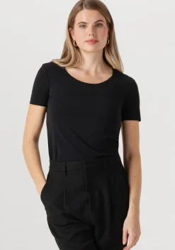 zwarte wolford top aurora pure top short sleeveless