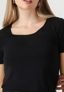 zwarte wolford top aurora pure top short sleeveless