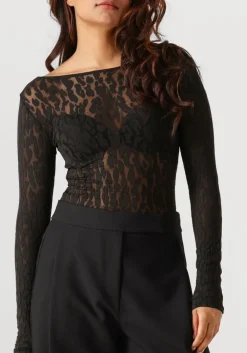 zwarte wolford top leo string body