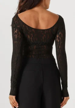 zwarte wolford top leo string body