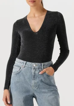 zwarte wolford top shimmer body