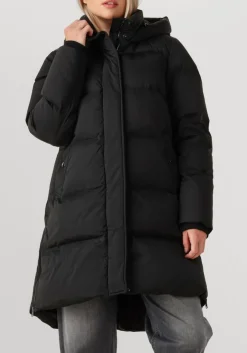 zwarte woolrich gewatteerde jas kelly jacket