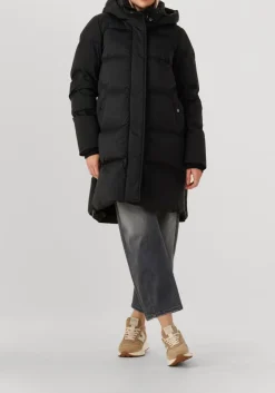 zwarte woolrich gewatteerde jas kelly jacket