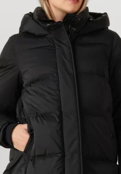 zwarte woolrich gewatteerde jas kelly jacket