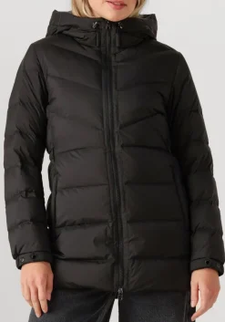 zwarte woolrich gewatteerde jas shirley jacket