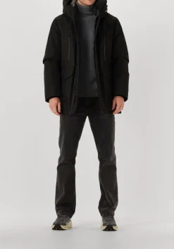 zwarte woolrich gewatteerde jas ramar arctic parka