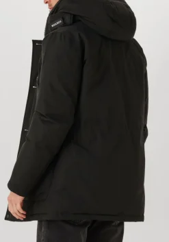 zwarte woolrich gewatteerde jas ramar arctic parka