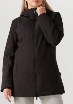 zwarte woolrich jack firth down parka