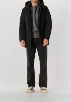 zwarte woolrich parka's stretch arctic parka