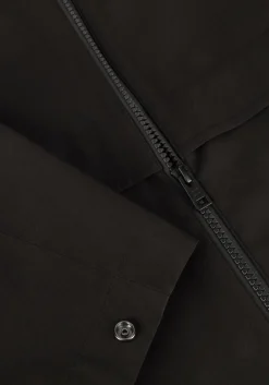 zwarte woolrich regenjas light stretch parka