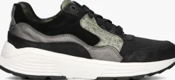 zwarte xsensible lage sneakers golden gate lady